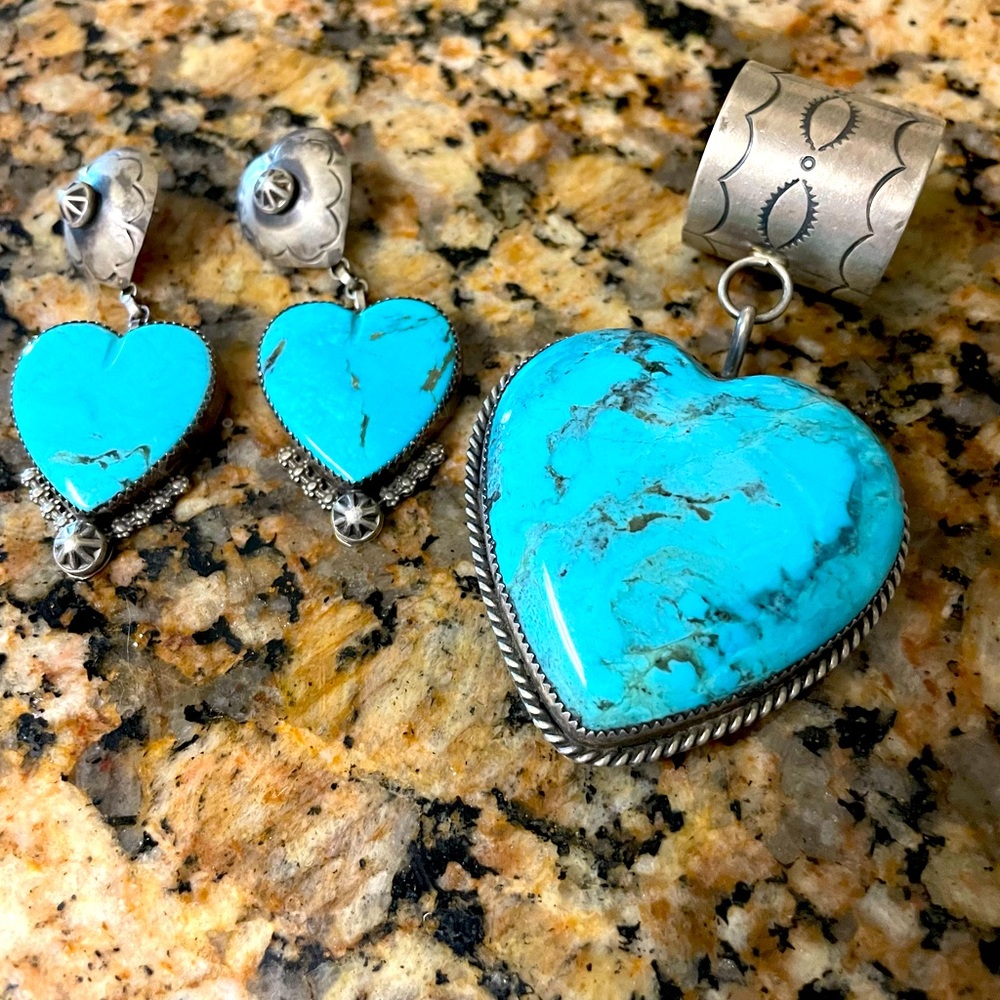 Rocki Gorman Pure Silver & Turquoise Heart